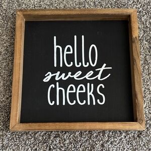 Wood Framed Bathroom Art